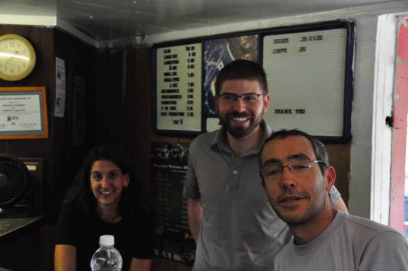 Com a Jen e o Andrew em Tuscaloosa, no Alabama - EUA